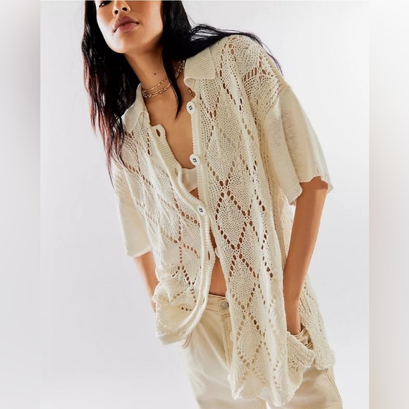 Free People Sweaters - 77. NWT Free People All Love Club Shirt